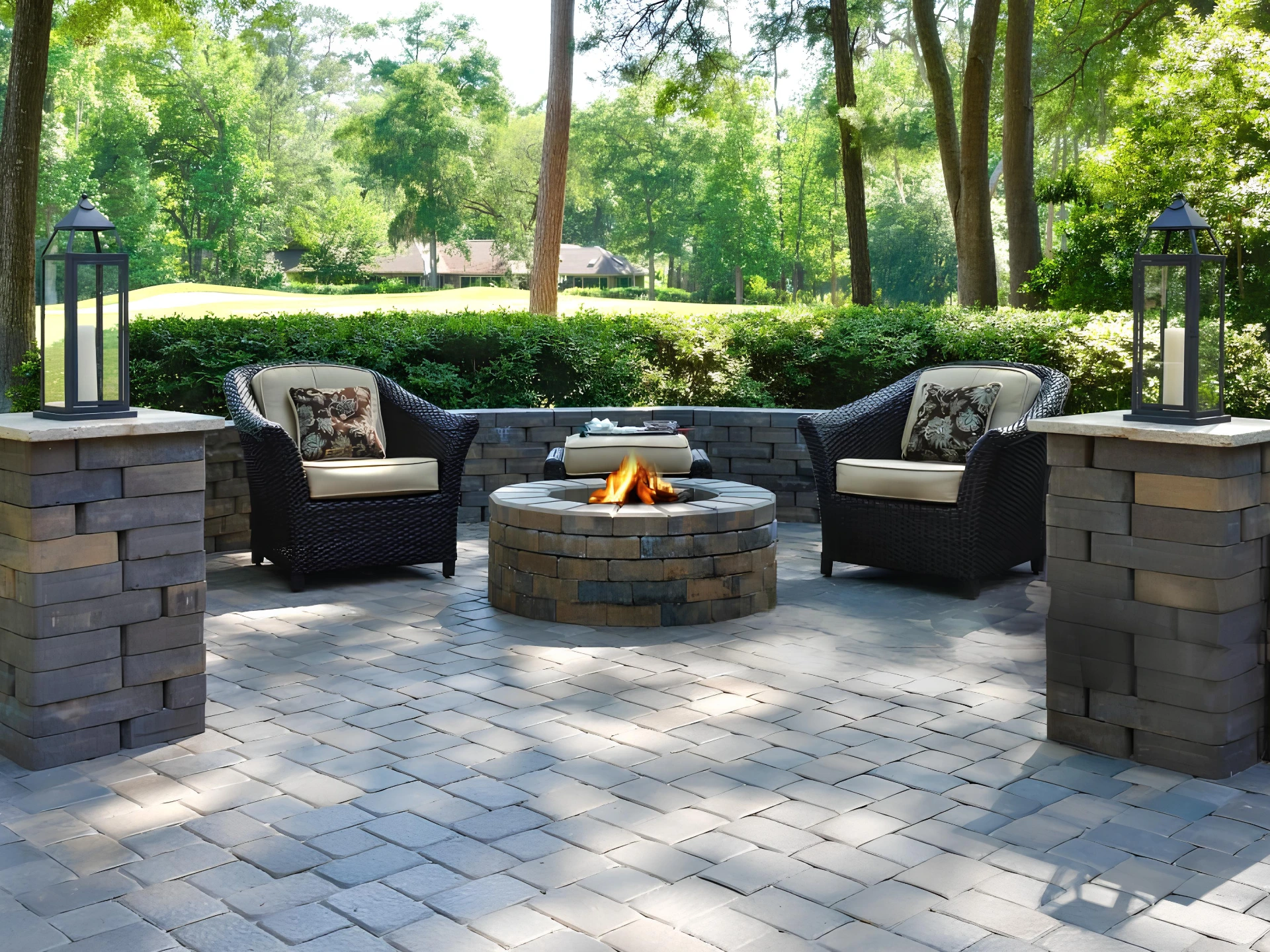 Outdoor Firepits & Fireplaces in Lincoln, NE | Wood-Burning, Gas & Stone | Black Label Decks & Outdoor Living