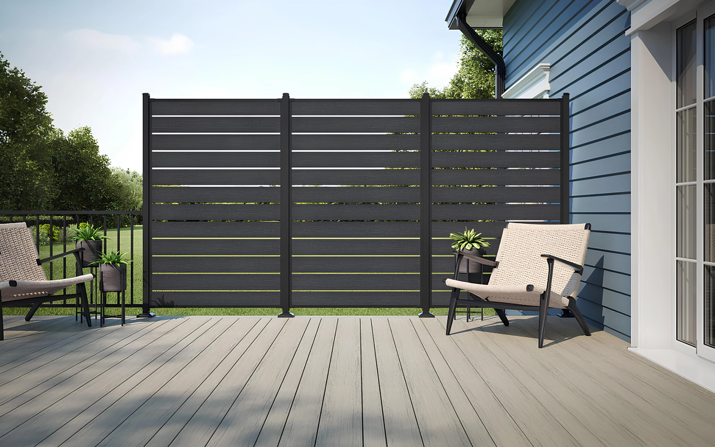 Privacy Screens for Decks & Patios in Lincoln, NE | Cedar, Aluminum & Retractable | Black Label Decks & Outdoor Living