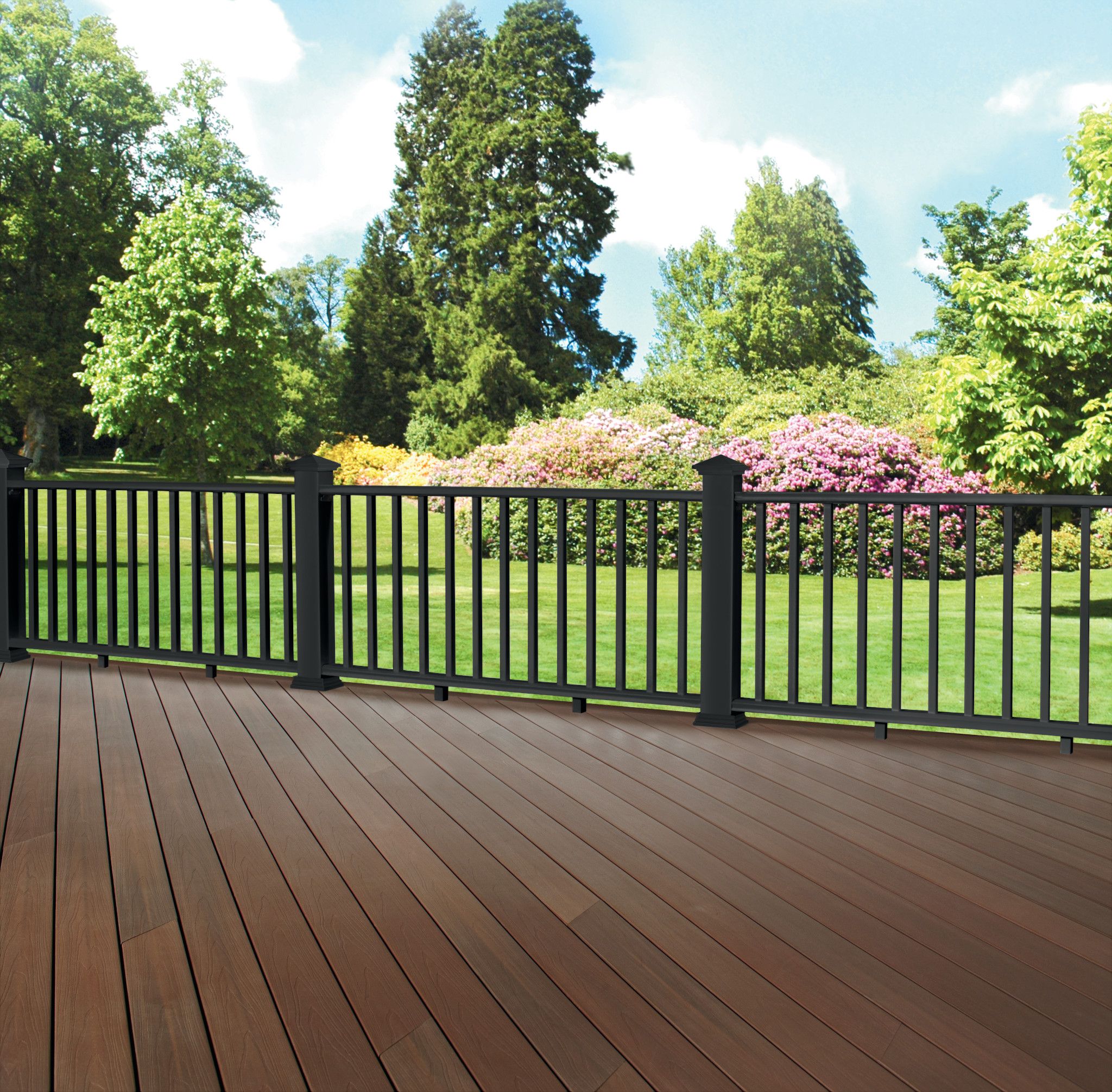 black-metal-fence-on-the-commercial-deck-with-overlooking-nature-view-on-the-background-in-lincoln-ne