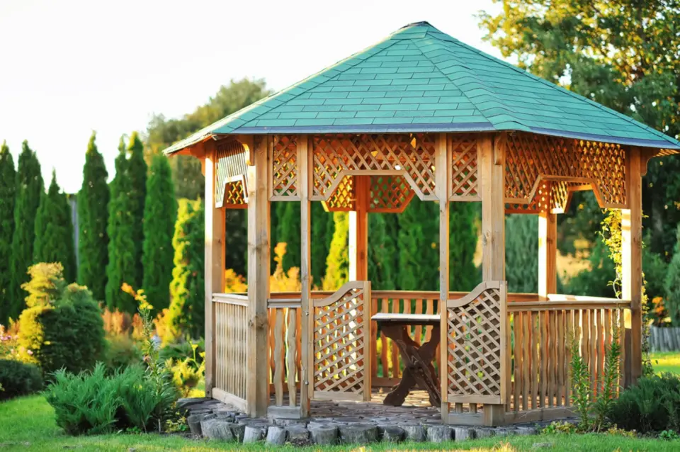 outdoor-wooden-gazebo-over-summer-with-trees-on-the-background-in-lincoln-ne