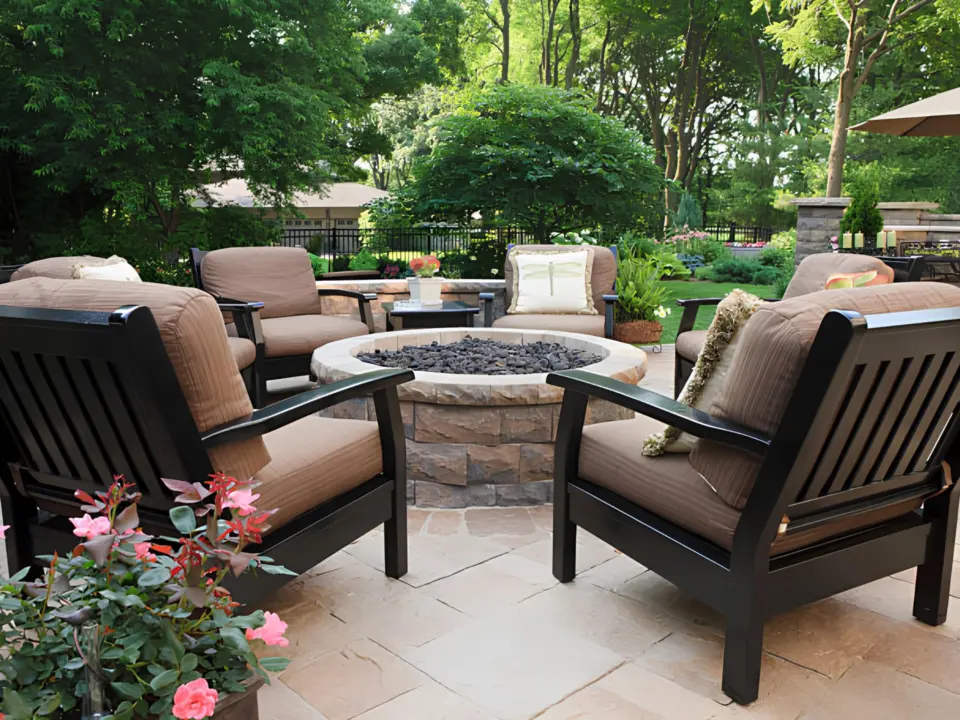 patio-with-a-firepit-and-black-metal-fence-with-beautiful-nature-view-in-lincoln-ne