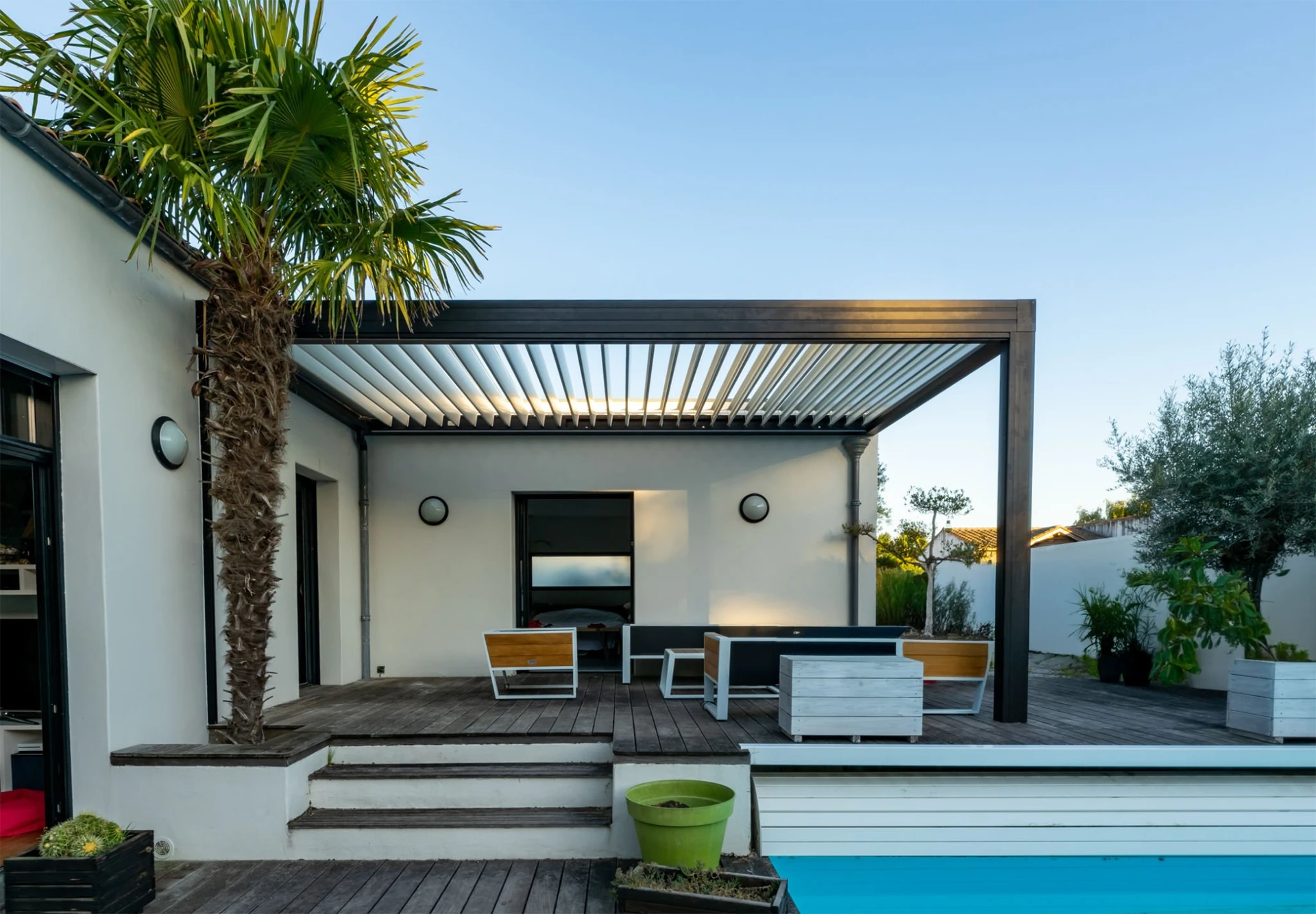 Custom Designed Attached Pergolas